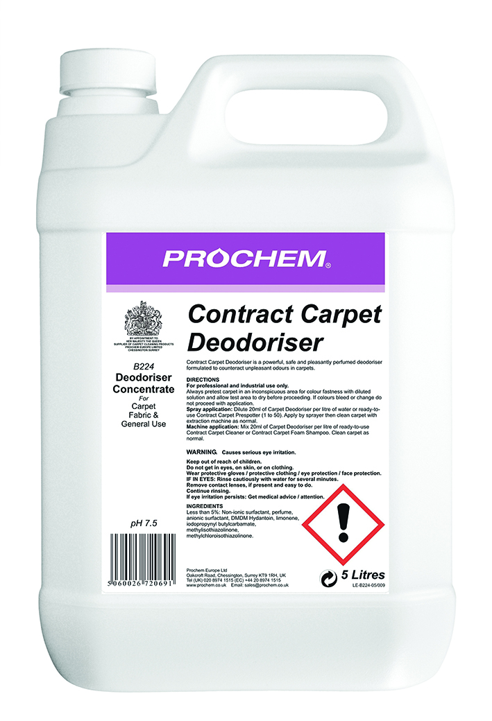 Prochem Contract Carpet Deodoriser 5Ltr - Cherry