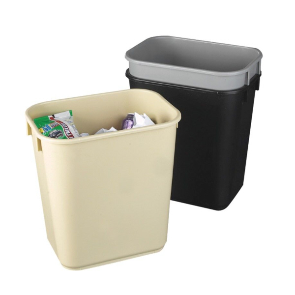 Rectangular Plastic Waste Basket, 12L Ltr