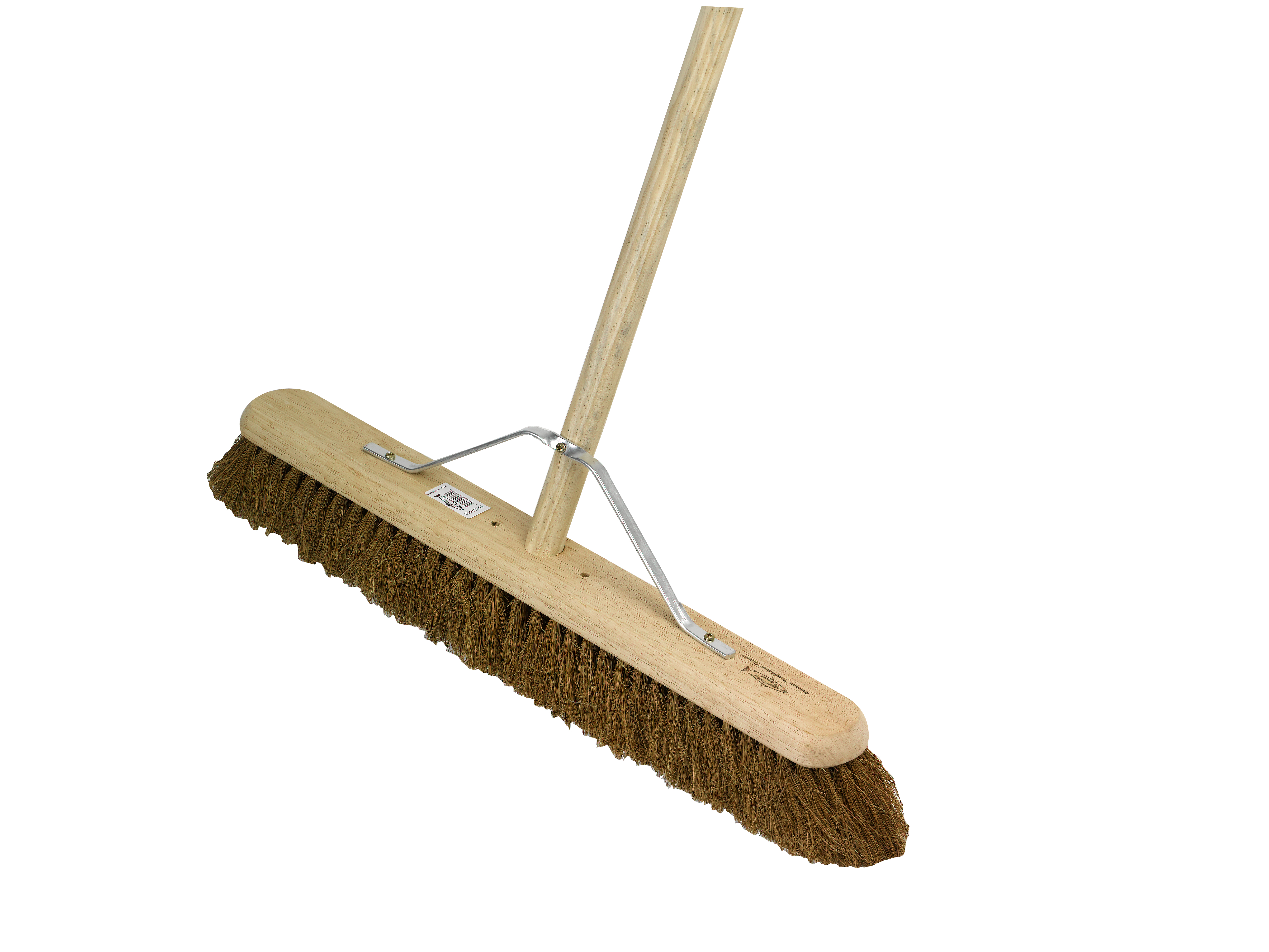Natural Coco Broom Complete with Handle & Stay 12 Inch