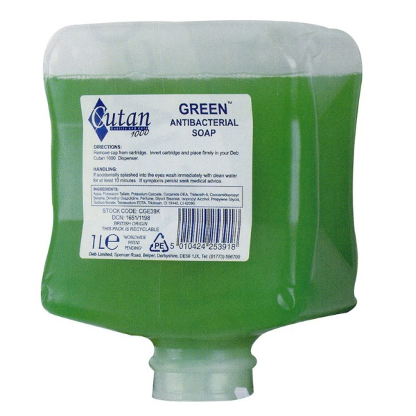 Deb Cutan 1000 Green Mild  Anti-Bac Soap