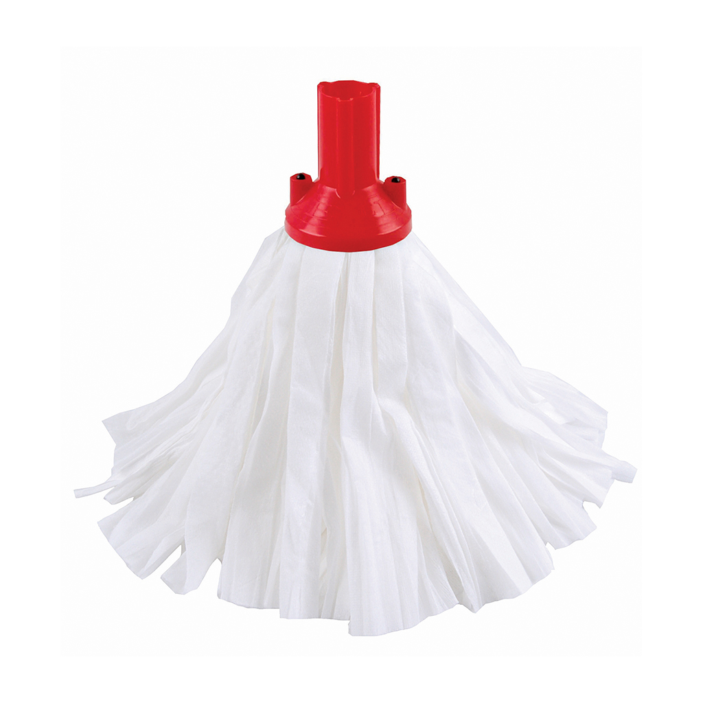 Big White Exel Socket Mop - Red