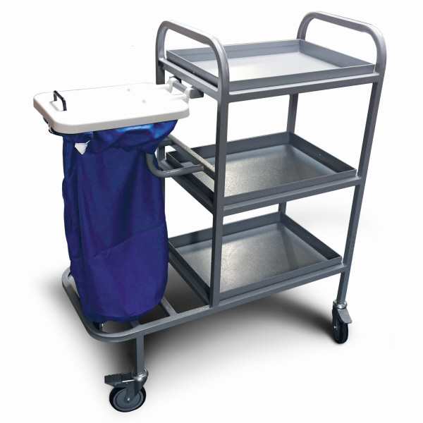 Bed Changing Trolley with removable shelves and lid