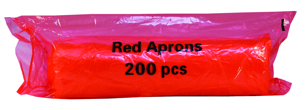 Aprons On Roll - Red
